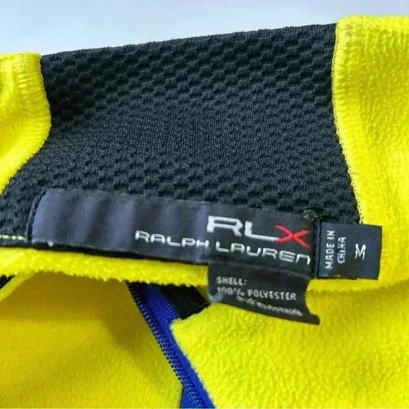 RLX CLS Women Bright Yellow Quarter-Zip Pullover (Size M) $148 - Picture 7 of 7